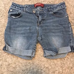 Blue jean shorts